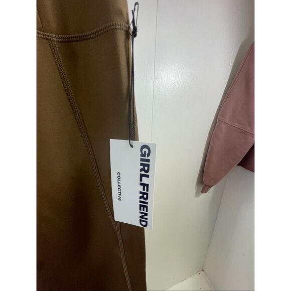 Girlfriend Collective NWT High Rise Compression Leggings in Brown Size M - Picture 3 of 5